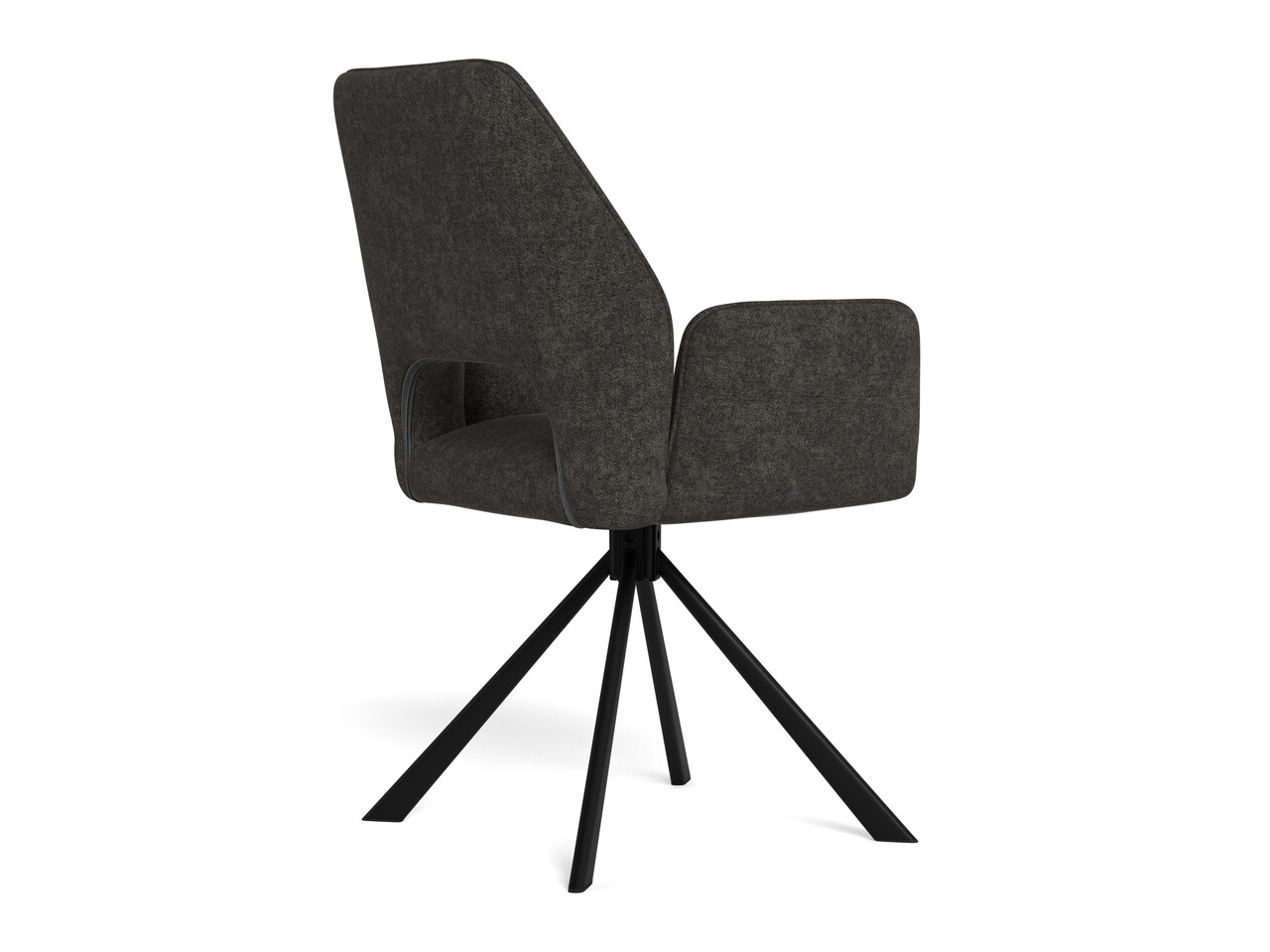 Scaun Graham, Actona, 59x62x87 cm, rotativ, poliester/otel, gri inchis - view 10