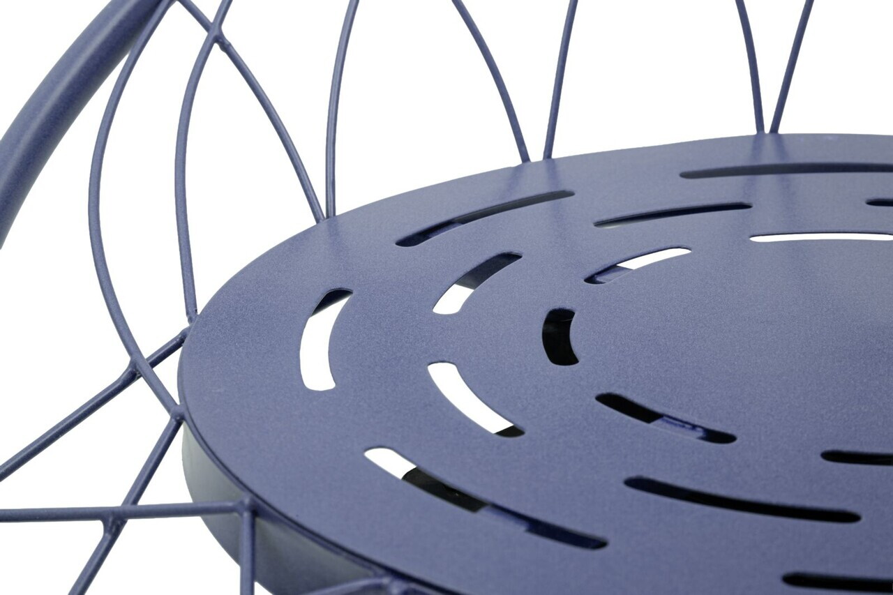 Scaun de bar, Mauro Ferretti, Clox, 49x45x92 cm, metal, mov - imagine 7