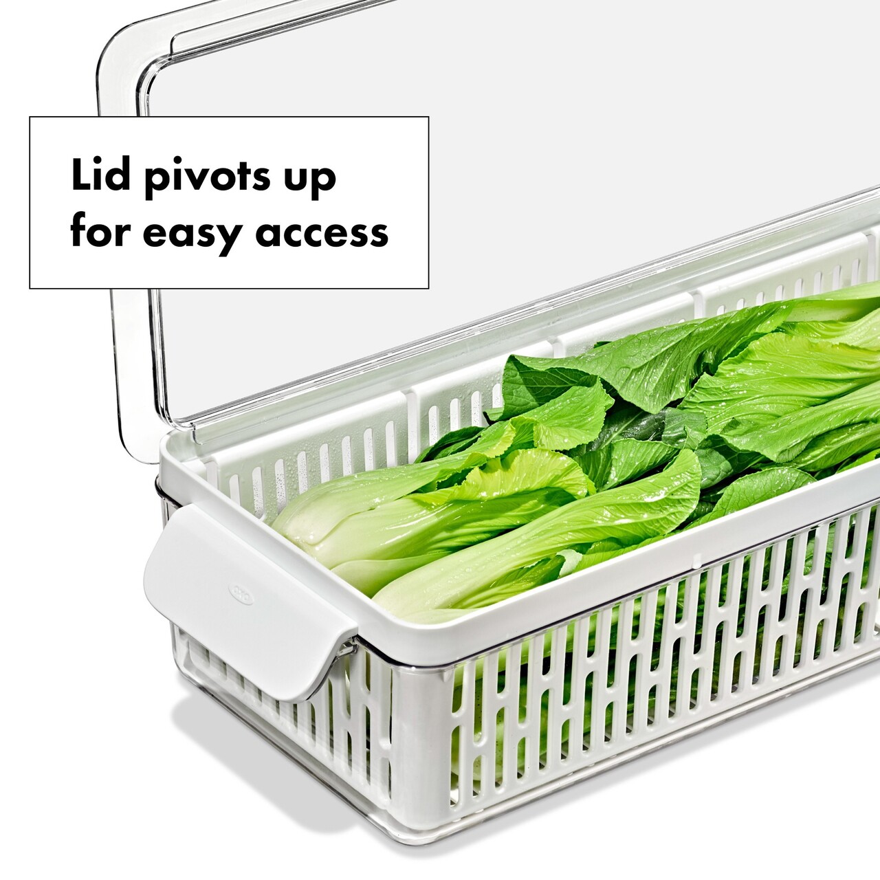 Recipient pentru pastrare legume, plastic, 37,6 x 15,1 x 9,1 cm, "Produce Saver" - OXO - imagine 15