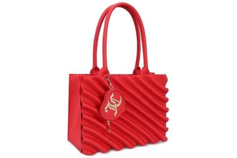 Geanta juicy couture 246, 35x13x25 cm, piele ecologica, rosu