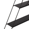 Raft de perete, Puqa Design, Cara, 60x9x70 cm, Metal, Negru