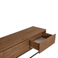 Comoda TV Milo, Sapphire, 180x40x50 cm, maro/negru