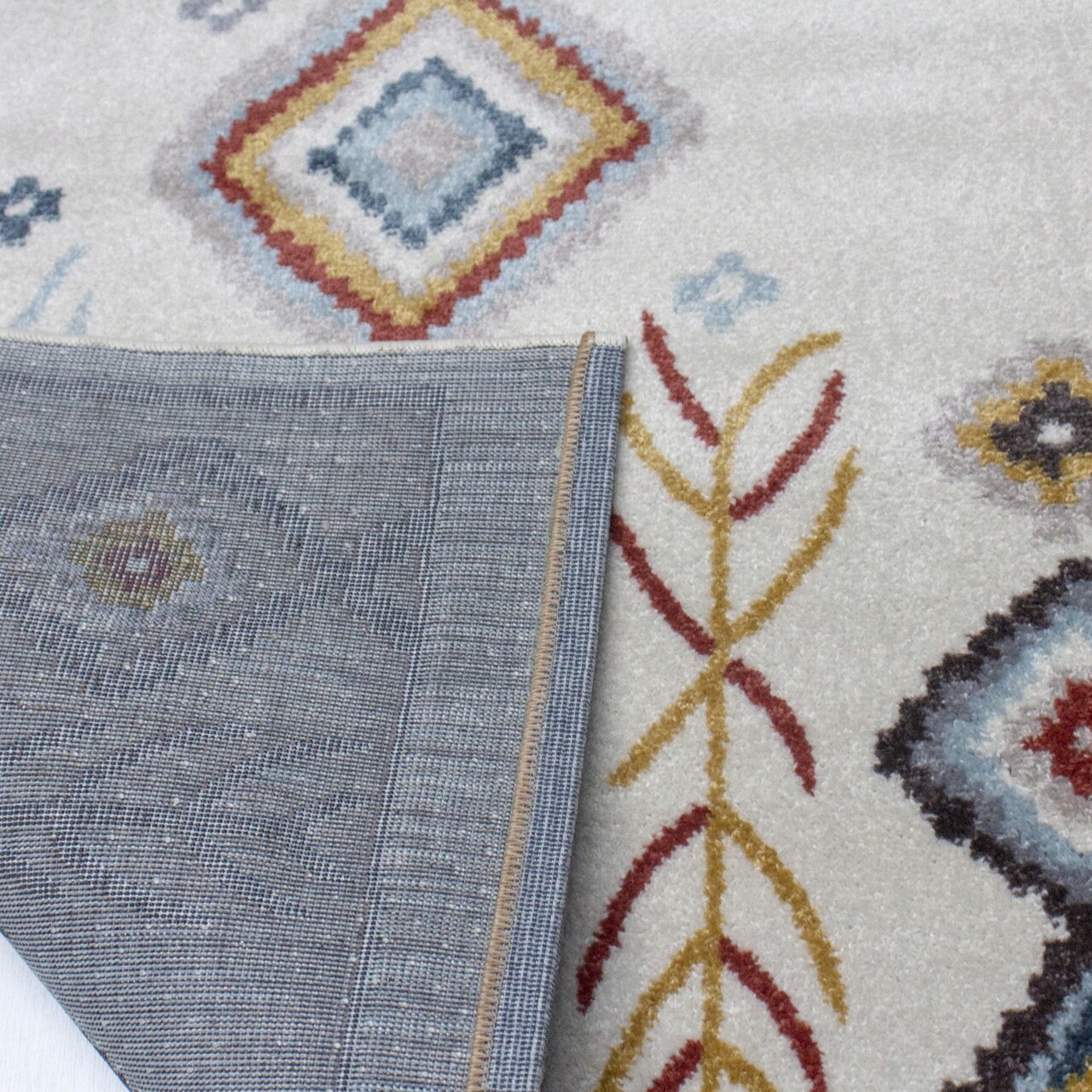 Covor, G0290, 150x230 cm, Polipropilena, Crem / Albastru