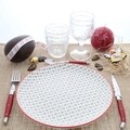 Set tacamuri 24 piese Laguiole, Jean Dubost, inox, rosu