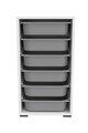 Dulap multifunctional, Estella, Bronz 6N, Alb/Gri