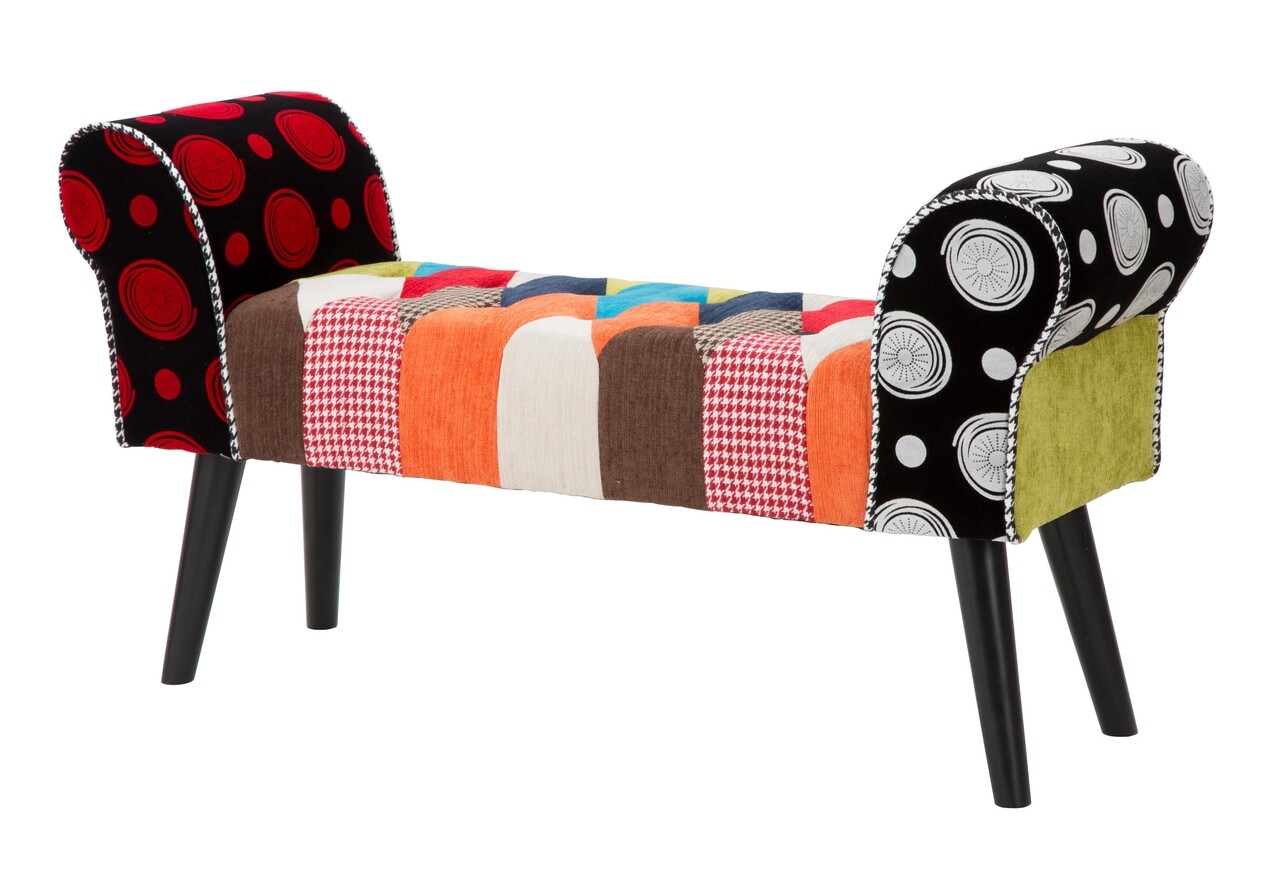 Bancheta Imperial, Mauro Ferretti, 102x31x54 cm, lemn de pin, multicolor - 1 | YEO
