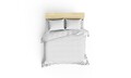 Lenjerie de pat dubla King Quilt (EU) White, Patik, 3 piese, 240x220 cm, bumbac ranforce, alb