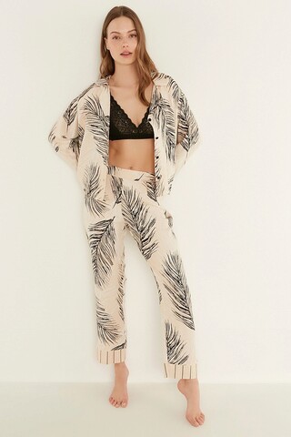 Set pijamale dama, 637bnc1268 - s, benicia, viscoza, crem