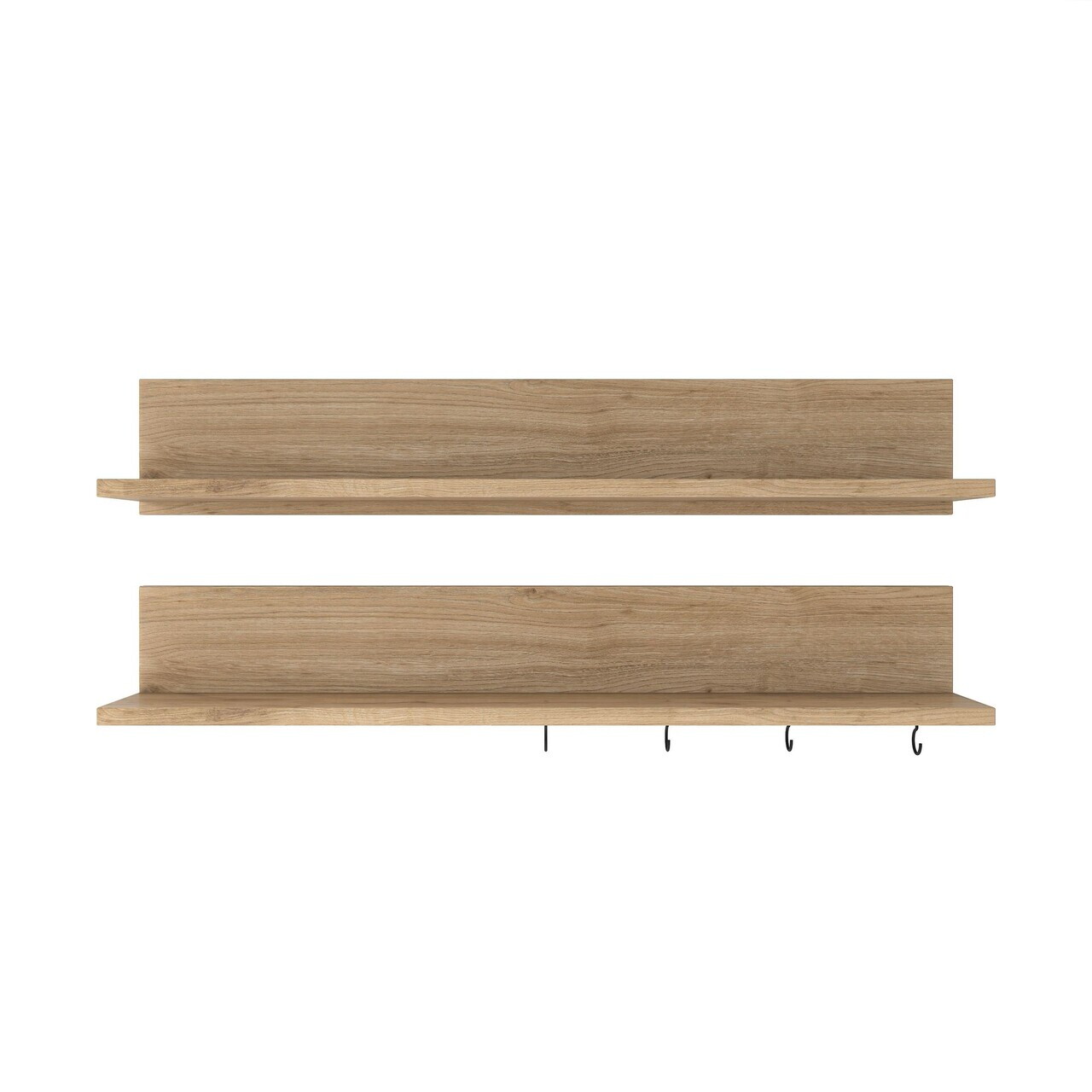Raft de perete, Hanah Home, AE106, 90x15x14.8 cm, PAL melaminat, Maro - view 8