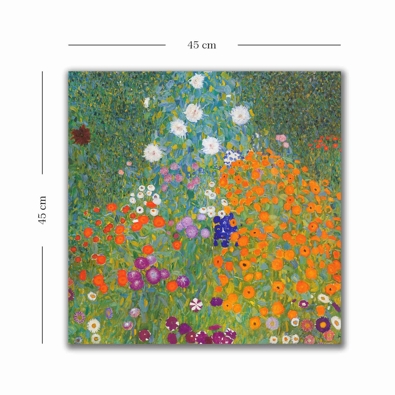 Tablou decorativ, 4545KLIMT002, Canvas, Lemn, Multicolor