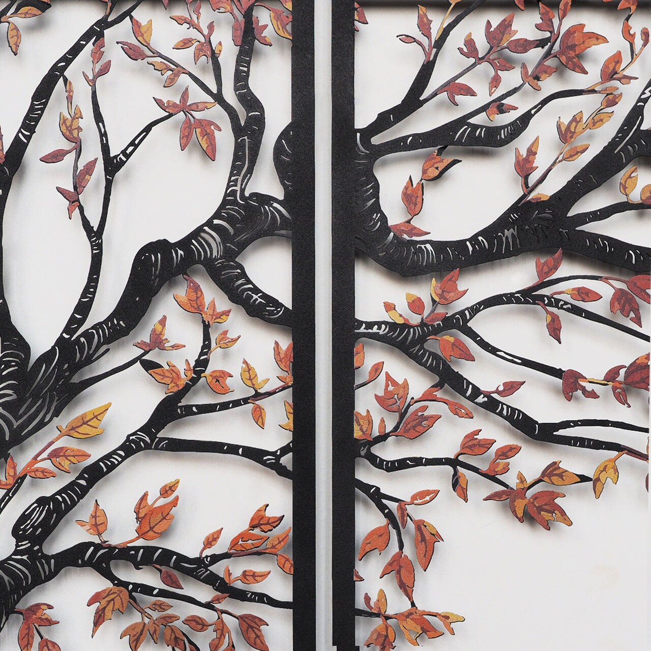 Decoratiune de perete, Autumn Vibes Set of 4- APT740 M, Dimensiuni: 69 x 150 cm, Negru - view 5