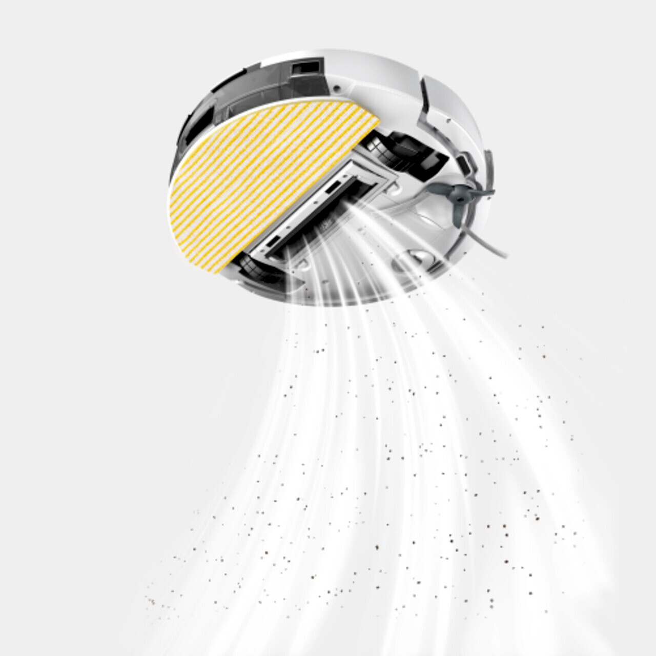 Aspirator robot cu functie de mop Aspirator robot cu spalare cu laveta RVC 3, Karcher, alb/negru — imaginea 6