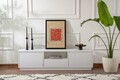 Comoda TV, Nordure, Vanguard, 160x42x29 cm, PAL, Alb natural