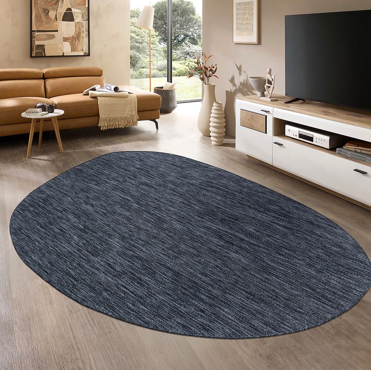 Covor, Tema 9034, 160x230 cm, SISAL, Albastru navy