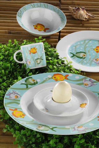 Set de masa pentru copii Kutahya Porselen, YS05MT4209912, 5 piese, portelan, multicolor Kutahya Porselen