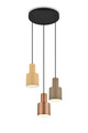 Lustra Agudo, TRIO, 30x150 cm, 40W, 3x E27, metal, multicolor