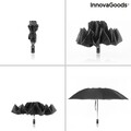 Umbrela automata reversibila cu LED, Folbrella InnovaGoods, pliabila, Ø103 x 61 cm