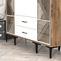 Dulap pentru haine, Hommy Craft, Kumsal PTP, 160x47.5x201.4 cm, PAL, Nuc/Alb