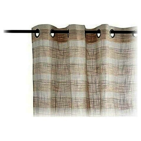 Perdea hailey, gift decor, 140 x 260 cm, textil, maro deschis