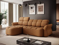 Coltar extensibil stanga 3 locuri ELTAP, Beneth, 301x185x115 cm, lemn/poliester, mustar