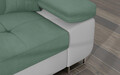 Coltar extensibil stanga 4 locuri ELTAP, Armd-23, Armando, 289x203x85 cm, lemn/poliester, verde/alb