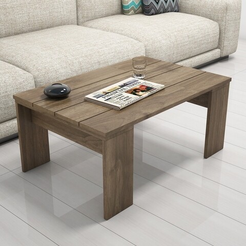 Masuta de cafea Prida Walnut, Puqa Design, 90x60x40 cm, aluna 90x60x40