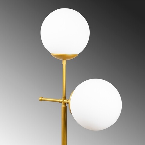 Lampadar Mudoni MR - 955, Opviq, 34 x 174 cm, 2 x E27, 100W, auriu