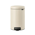 Cos de gunoi cu pedala, Brabantia, NewIcon, 12 L, 33.8x25.1x41.1 cm, otel, bej