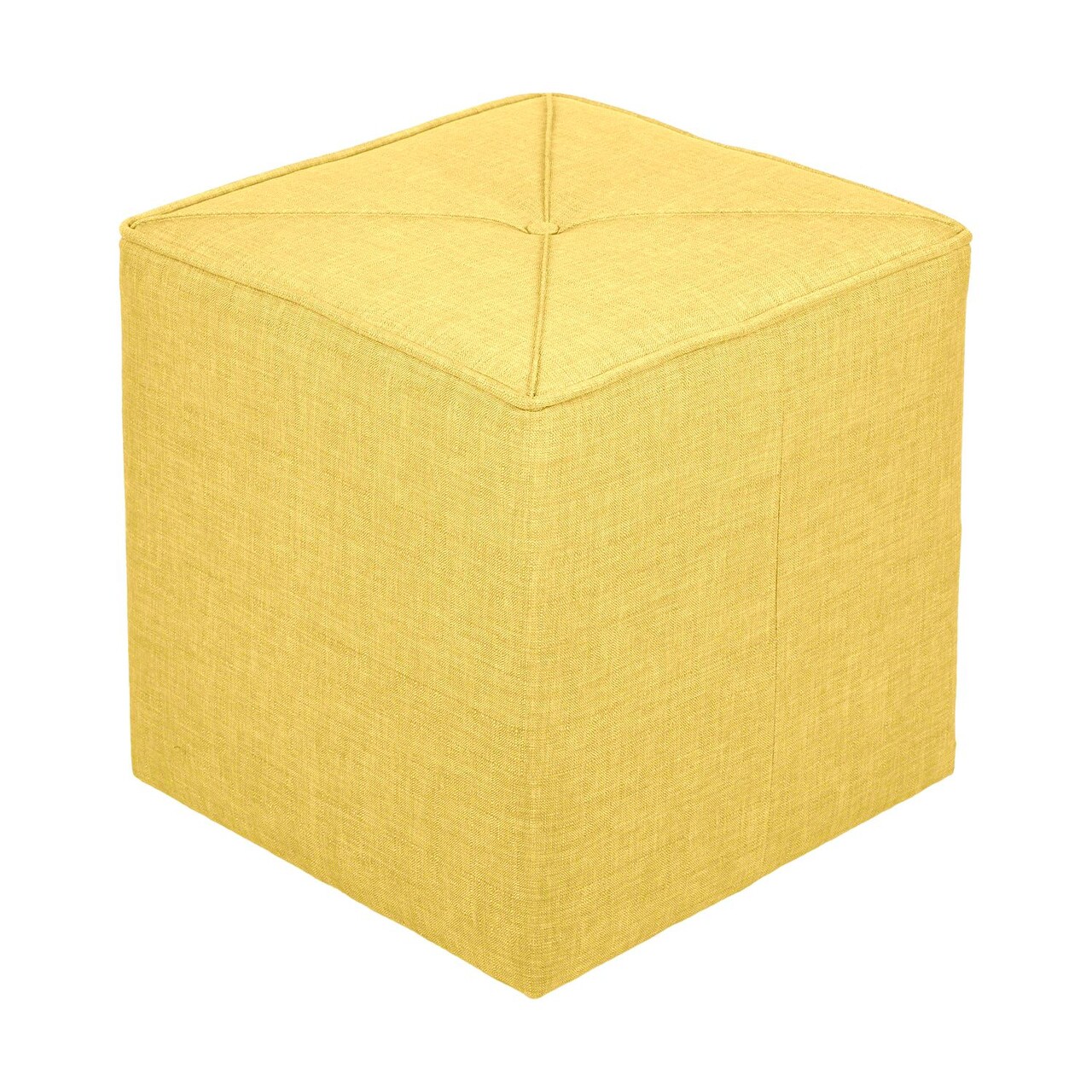 Taburet, Atelier del Sofa, 558ZEN1379, Lemn de brad, Galben - view 2