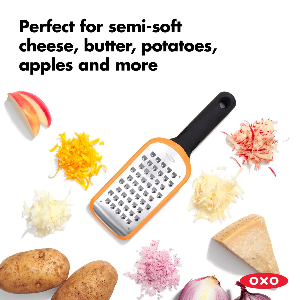 Razatoare grosiera, inox, "Good Grips", Portocaliu - OXO - imagine 9