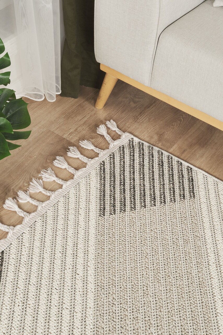 Covor (80 x 150), Beverly 2214, 80x150 cm, Alb / Bej — imaginea 2