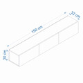 Comoda TV, Puqa Design, West, Alb/Pin Atlantic
