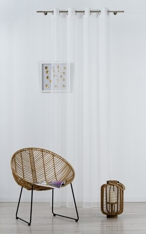 Perdea Mendola Interior, Alicante, 140×245 cm, poliester, alb Mendola Interior