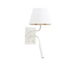 Aplica de perete ELTAP, Vespillo, 26x18x38 cm, 1xE27, 1xG9, 15W/8W, otel/PVC, alb/auriu