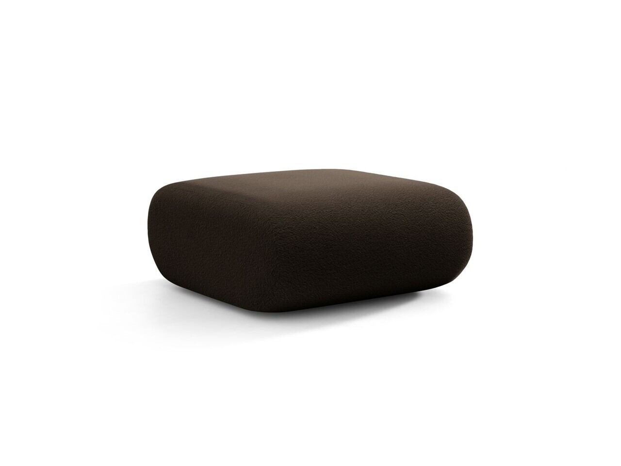 Taburet, Neo, Micadoni Home, 60x85x44 cm, tesatura Boucle, maro — imaginea 3