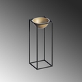 Ghiveci, GED-021-A, 22x60x22 cm, Metal, Negru