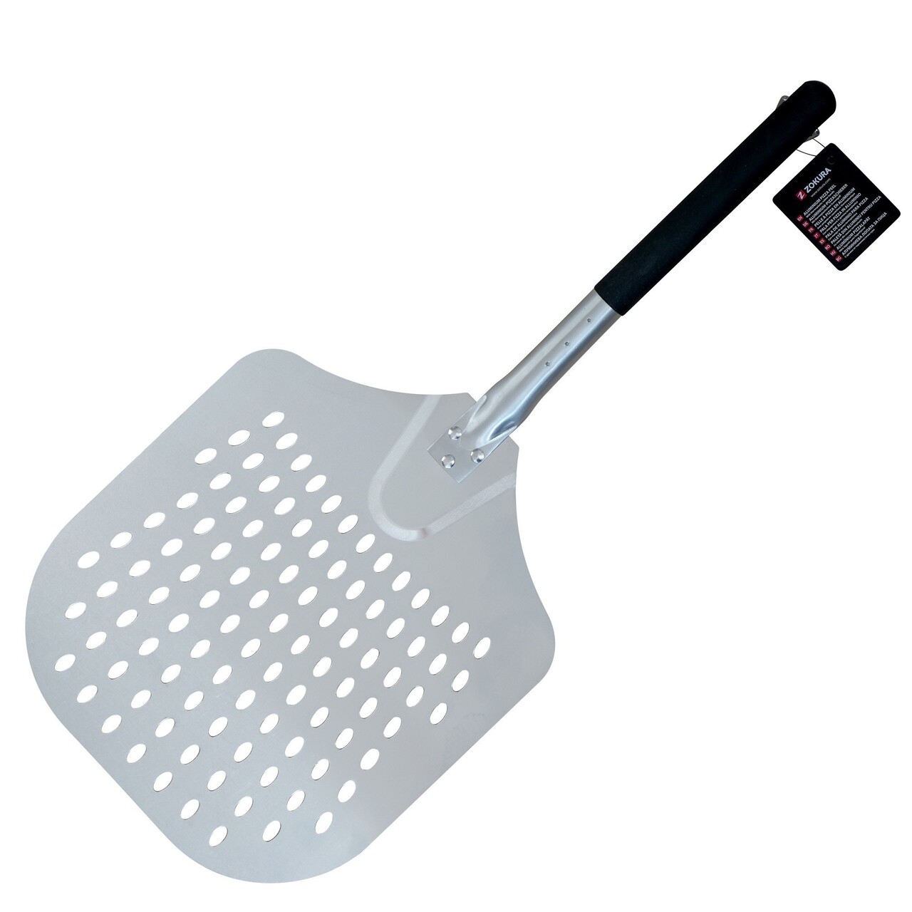 Paleta pentru pizza, aluminiu, 66 x 30,5 cm - Zokura - imagine 2