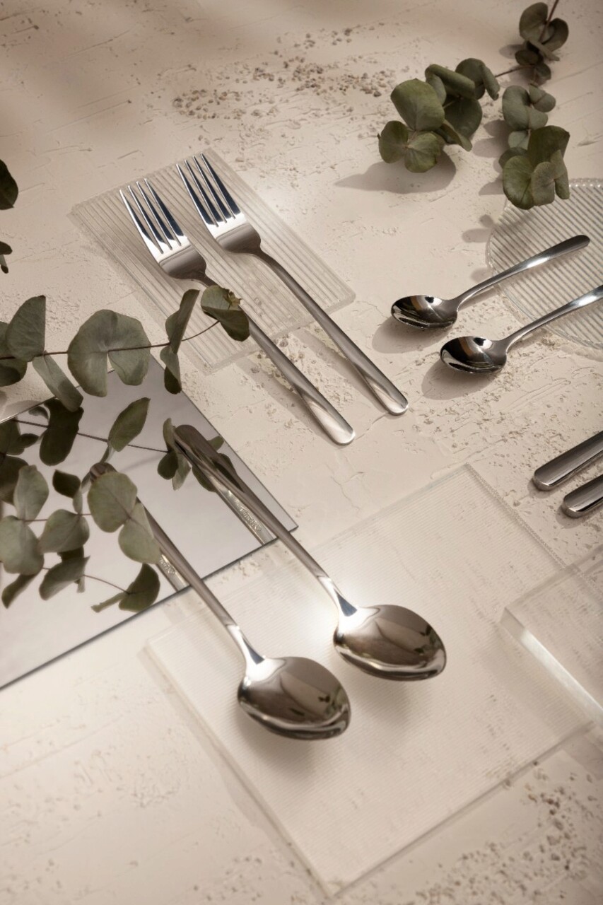 Set tacamuri 24 piese Lugano, Homla, inox 18/0, argintiu - imagine 13