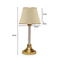 Lampa de masa, Insignio, 780SGN2562, Plastic, Bej / Auriu