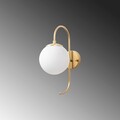 Aplica de perete, Jewel - 10565, Fulgor, 15 x 27 x 36 cm, 1 x E14, 15W, auriu
