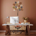 Decoratiune de perete, Lilac v2, Metal, Dimensiune: 108 x 83 cm, Multicolor