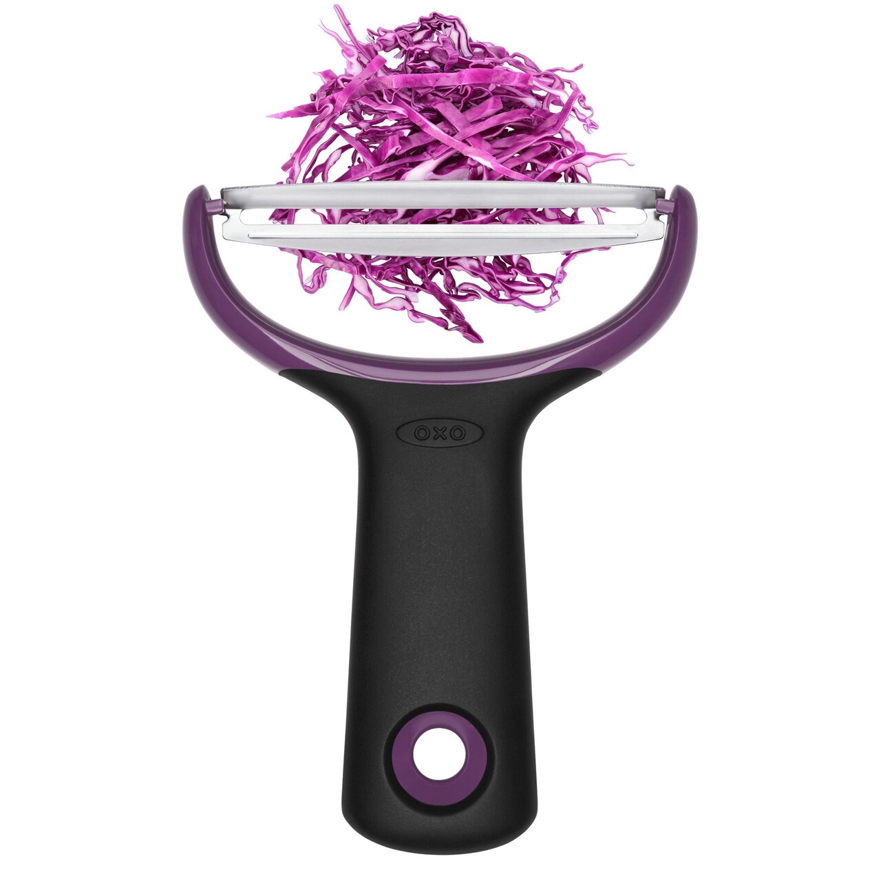 Decojitor mare de legume, inox, Mov, "Good Grips" - OXO - imagine 6