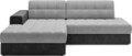 Coltar extensibil stanga 3 locuri ELTAP, LT-84MO-97MO, Blezalt, 240x150x82 cm, lemn/poliester, gri deschis/gri inchis