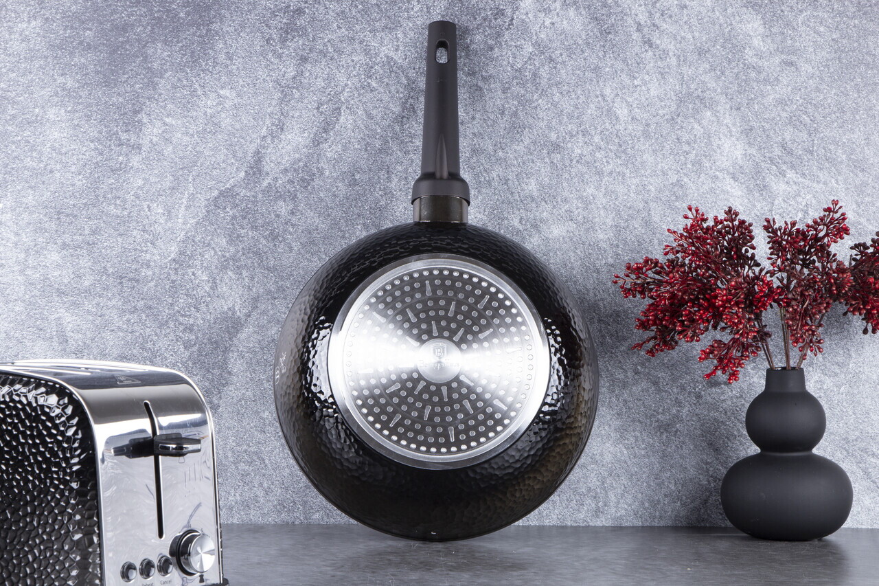 Tigaie Wok Berlinger Haus, Primal Gloss, 28 cm, 3.2 L, aluminiu forjat, negru - imagine 11