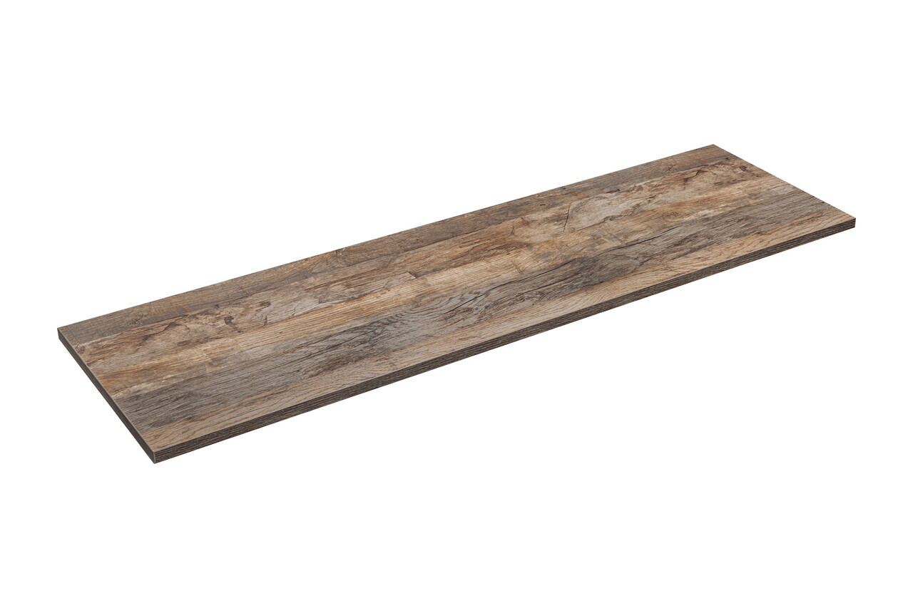 Set mobilier baie, dulap dublu si 2 lavoare, 160 cm, Santa Fe Taupe, Comad, MDF/PAL laminat, gri/stejar santa fe vintage — imaginea 13