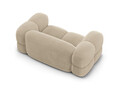 Canapea 2 locuri, Loretto, Cosmopolitan Design, 180x100x68 cm, catifea, bej deschis