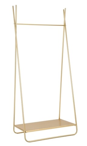 Suport pentru umerase glam, mauro ferretti, 63.5x40.5x142 cm, fier, auriu