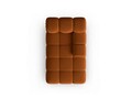 Sezlong living dreapta 1 loc, Bellis, Micadoni Home, BL, 157x97x62 cm, catifea, caramiziu