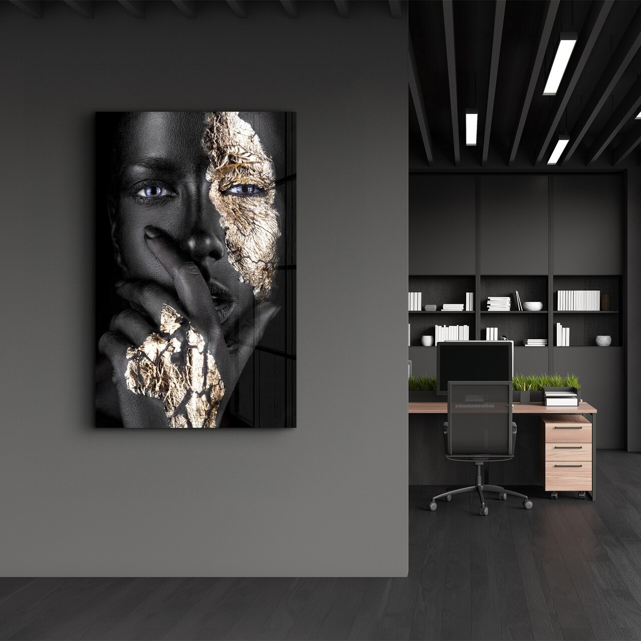 Tablou decorativ, OGLS-8058, Dimensiuni: 46 x 72 cm, Multicolor - view 2