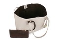 Geanta cu portofel Beverly Hills Polo Club, 402, piele ecologica, crem/maro inchis